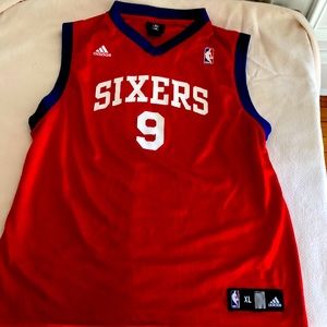 Boys XL Sixers adidas NBA Jersey